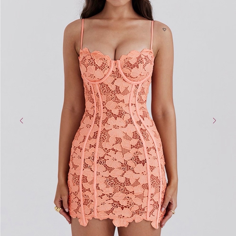 House of CB Coral Lace Mini Dress